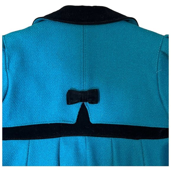 ROTHSCHILD Girls Wool Velvet Turquoise Blue Coat and Snow Pants Leggings Size 4 - Picture 7 of 13